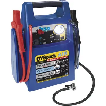 Nabíječka autobaterie GYS Pack AIR + kompresor 12 V 480 A