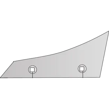 Výměnný díl levý na pluh Kverneland, Pöttinger 305 x 37 x 7 mm vyztužený Agropagroup