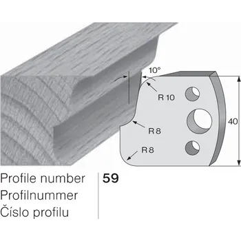 Omezovač do frézovací hlavy č. 59 40 x 4 mm PILANA