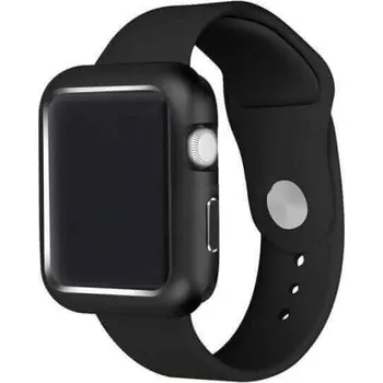 Příslušenství k chytrým hodinkám Magnetický hliníkový ochranný rámeček pro Apple Watch 45 mm (7.série) - černý