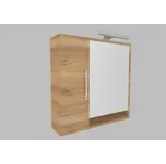 KRAJCAR Zrcadlová skříňka 65x65x17 LEVÁ bez osvětlení a bez vypínače