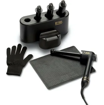 Domácí spotřebič Hot Tools Black Gold CurlBar Set - kulma na vlasy s nástavci + Cestovní balení pleťového tonika