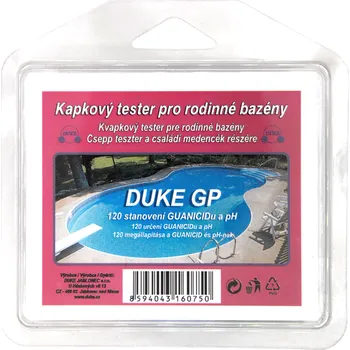 Bazénová chemie Vodnář Kapkový tester Duke Guanicid a pH