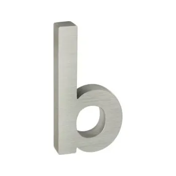 Domovní číslo RICHTER CZECH Číslice a písmena RN.100LV.AL.STR stříbrná číslo: b