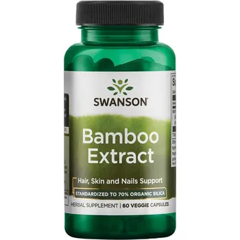 Přírodní produkt Swanson Bamboo Extrakt 300 mg 60 cps.