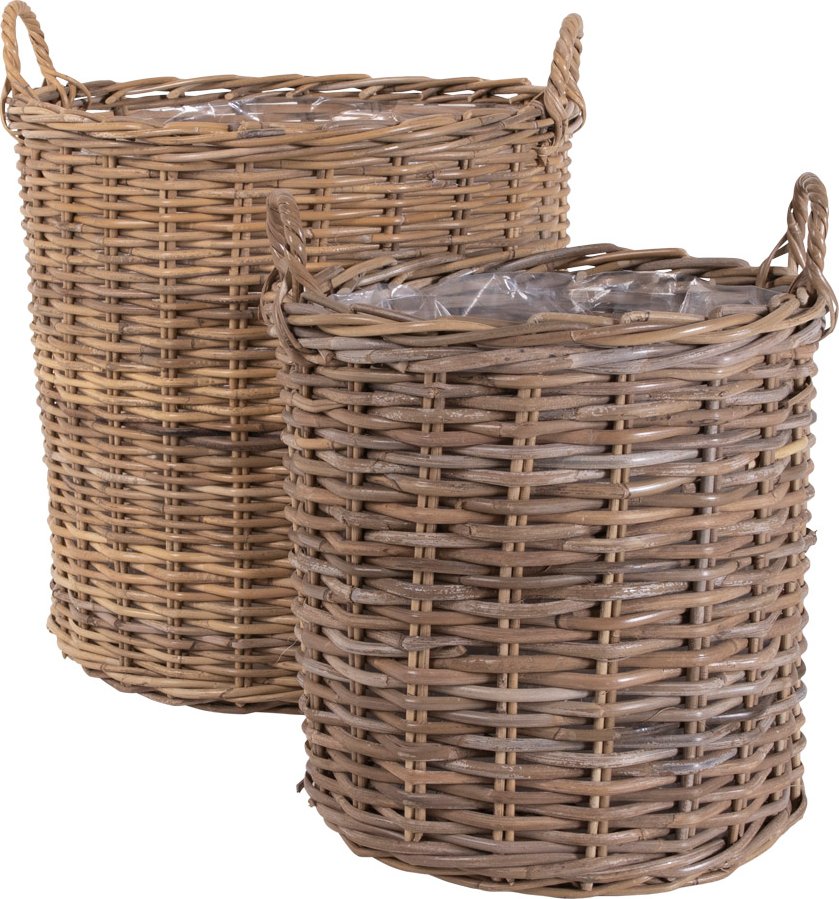 House Nordic Set 2 proutěných květináčů INDO 4401100