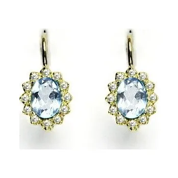 Náušnice Čištín VE 247 Žluté zlato