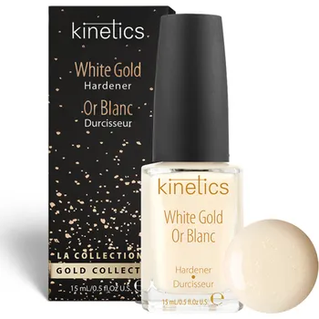 Lak na nehty Kinetics WHITE GOLD zpevňovač nehtů 15 ml