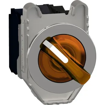 Elektroinstalační materiál SCHN XB4FK125M5 Ovládač otočný prosvětlený, Oranžová, 2 pozice pevné, 230V, 1Z RP 1,5kč/ks