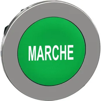 vypínač SCHN ZB4FA342 Ovládací hlavice stiskací se symbolem, zapuštěná montáž, Zelená