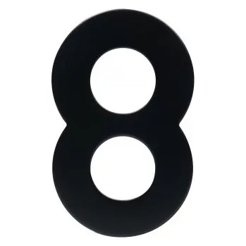 Dveřní kování RICHTER CZECH Číslice Richter RN.95L.CE 95 mm černá číslo: 8