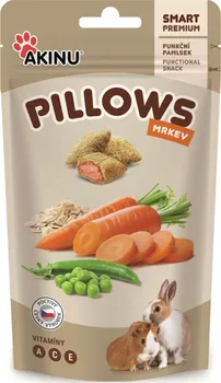 Krmivo pro hlodavce AKINU Pillows Polštářky s mrkví pro hlodavce 40 g