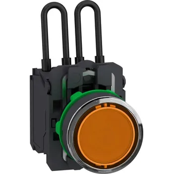 Stavebniny SCHN XB5AW25B5 Ovládač stiskací prosvětlený, Test, 24V, Oranžová