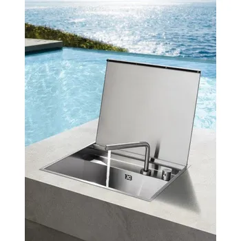 Nerezový dřez Barazza nerezový dřez s poklopem