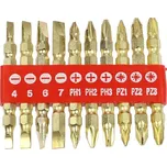 Festa bity 1/4", PL - PH - PZ, délka 50 mm, oboustranné, sada 10 dílů, maximální zatížení 25 Nm - 100-00488