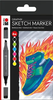 Marabu Sketch Marker Graphix 6 ks