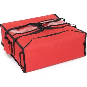 Taška na 4 pizzy, velikost L, 45x45 cm, bez rámu, s vyhříváním, červená BAG_T4LBRSVR