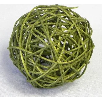 Koule ratan 6cm tm.zelená