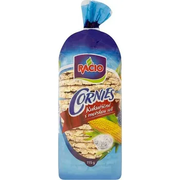 Rýžový chlebíček Racio Cornies Kukuřičné s mořskou solí 115 g