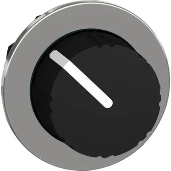 vypínač SCHN ZB4FD29 Ovládací hlavice otočná, zapuštěná montáž, Černá, rýhovaný knoflík, 2 pozice pevné