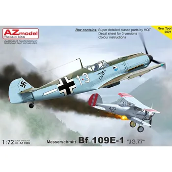 Plastikový model 1:72 Messerschmitt Bf 109 E-1 „JG.77“