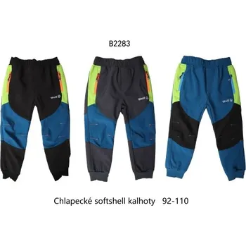 Chlapecké kalhoty Nezateplené chlapecké softshellové kalhoty WOLF vel. 92-146 Wolf: 98