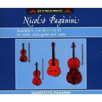Zahraniční hudba 2CD Niccolò Paganini: Quartets N. 1-9-10-11-12-13 For Violin, Viola Guitar And 'Cello 2015