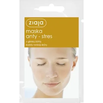 Pleťová maska Ziaja Maska pleťová Anti-stres se žlutým jílem 7ml