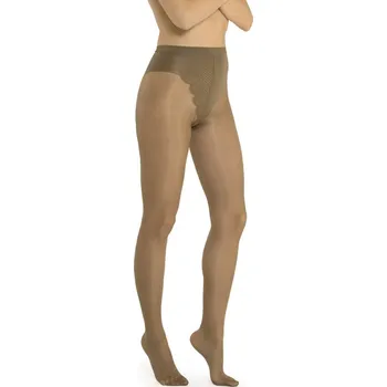 Dámské punčochy SOLIDEA Naomi 30 Sheer punčochové kalhoty, Barva Camel, Velikost S