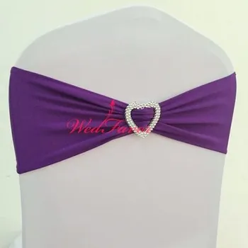 Vánoční ozdoba 10 nebo 50 ks elastická ozdoba na židli se srdíčkovou sponou Barva: tmavě fialová, Set: 50 ks/bal