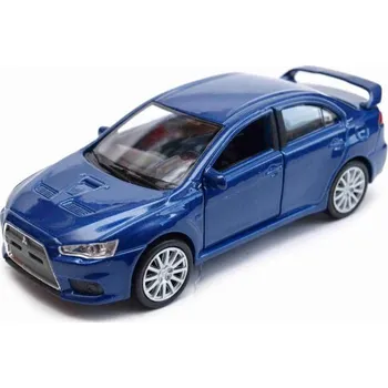 autíčko Welly Mitsubishi Lancer Evolution X 1:34-39 modré