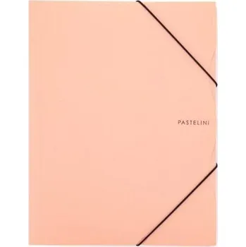 Archivační box PASTELINI Desky s gumou na dokumenty A4 meruňkové