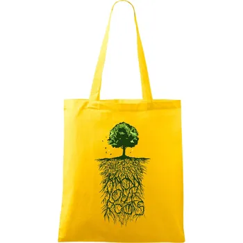 Know Your Roots - Taška bavlněná - 42 x 38 cm ( Žlutá )