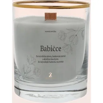 Svíčka Svíčka s věnováním babičce Barva: Šedá