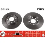 Brzdový kotouč TRW DF2808