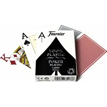 Poker Fournier Jumbo 100% plastové, modré