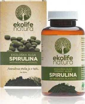 Přírodní produkt Ekolife Natura Eko Spirulina Organics 500 mg 240 tbl.