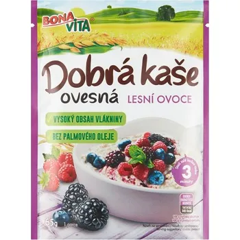 Bonavita Dobrá kaše ovesná 65 g, jablko/skořice, lesní plody