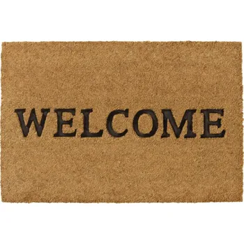 Rohožka Kokosová vnitřní čistící vstupní rohož FLOMA Ruco Welcome - 40 x 60 x 1,5 cm