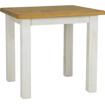 Jídelní stůl SIGNAL Jídelní stůl - POPRAD II, 80x80, medová borovice/bílá borovice