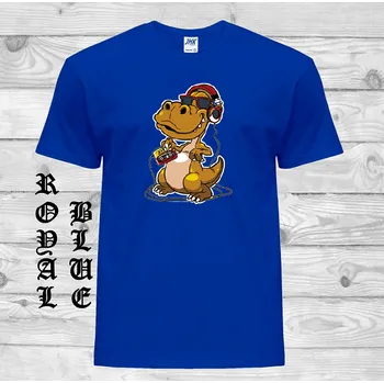 Chlapecké tričko detske-levne-bavlnene-tricko-potisk-jester-sluchatka Barva: Royal blue - královsky modrá, velikost: 116