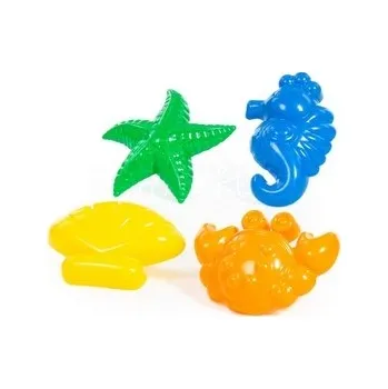 Hračka pro nejmenší Sada formiček Mořský svět III. 4ks