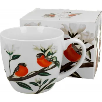 DUO Gifts DG - Porcelánový hrnek, GILE barevní ptáčci PĚNKAVY v dárkové krabičce - 460 ml