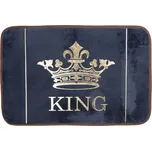 Tmavě modrá koupelnová předložka King - 60*40*1 cm