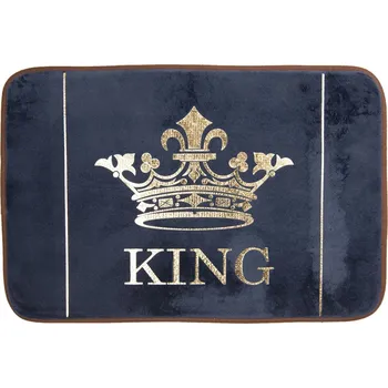Koupelnová předložka Tmavě modrá koupelnová předložka King - 60*40*1 cm