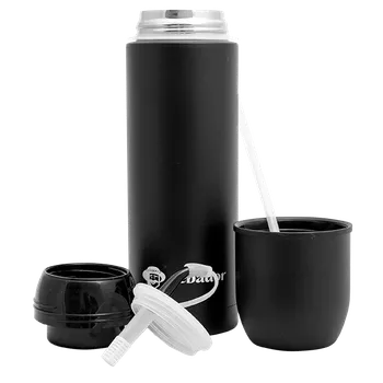 Konvice na čaj Cebador Yerbomos 5.0 černý (650 ml) - Nádoba, termoska a bombilla v jednom