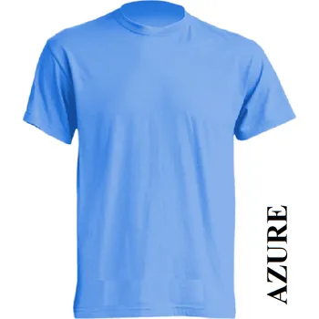 Chlapecké tričko detske-tricko-Fruit of Loom-bavlnene-azurove-modre Barva: Azure - azurově modrá, velikost: 128