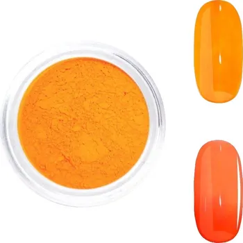 Umělé nehty Neonový pigment světle oranžový č. 4
