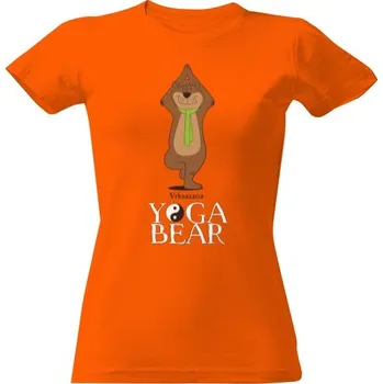 Dámské tričko Tričko s potiskem Yoga Bear dámské dámské