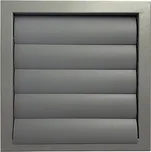 Dalap Větrací mřížka se žaluzií SMPG 350 x 350 mm kovová, šedá
